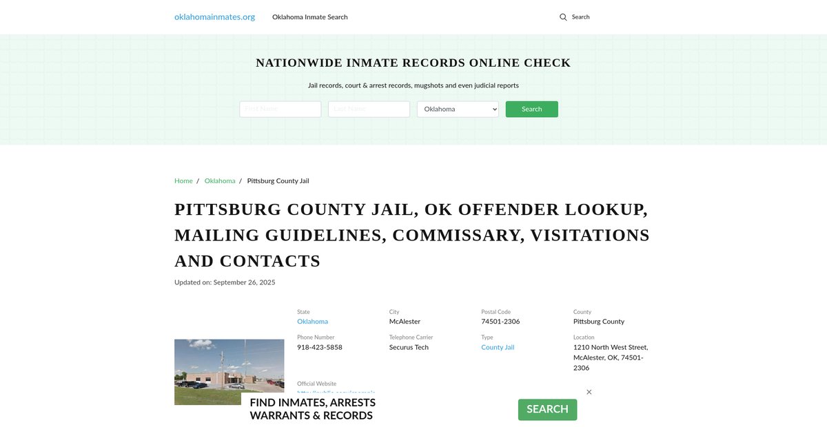 Preview of oklahomainmates.org