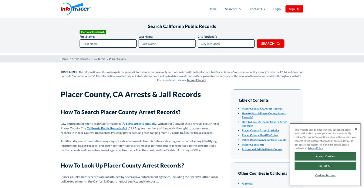 Preview of infotracer.com