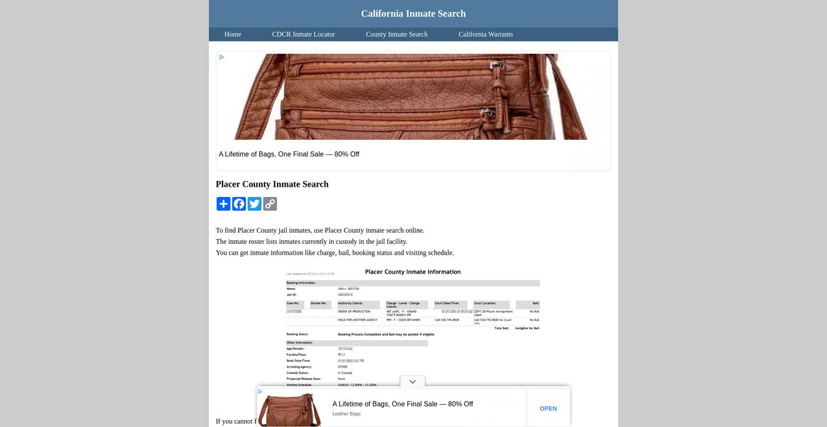Preview of inmatesearchcalifornia.org