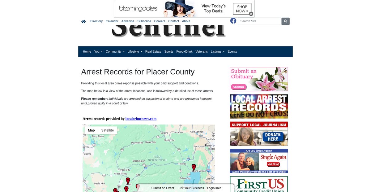 Preview of placersentinel.com