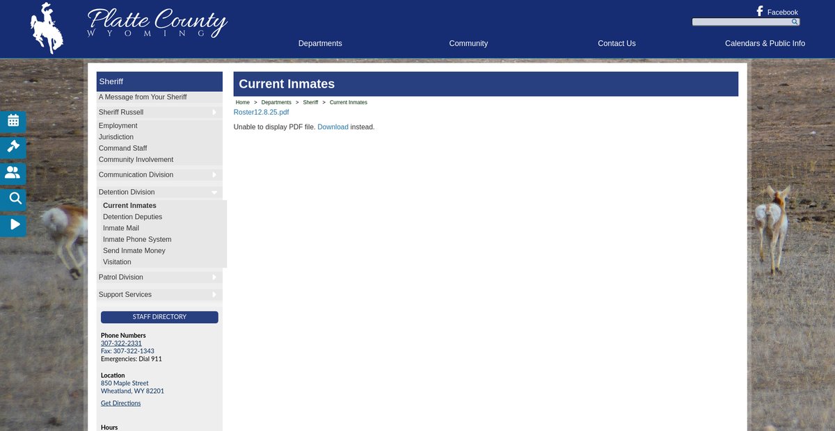 Preview of plattecountywyoming.com