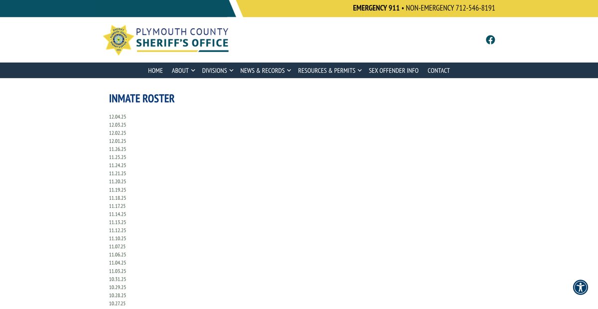 Preview of plymouthcountysheriff.com