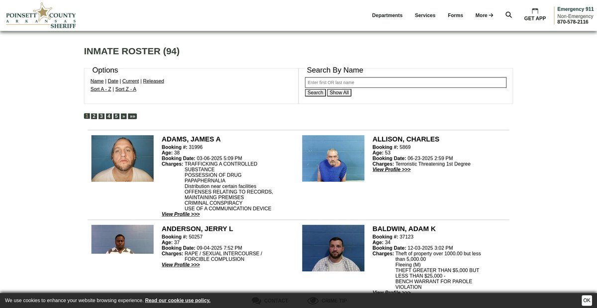 Preview of poinsettcountysheriff.org