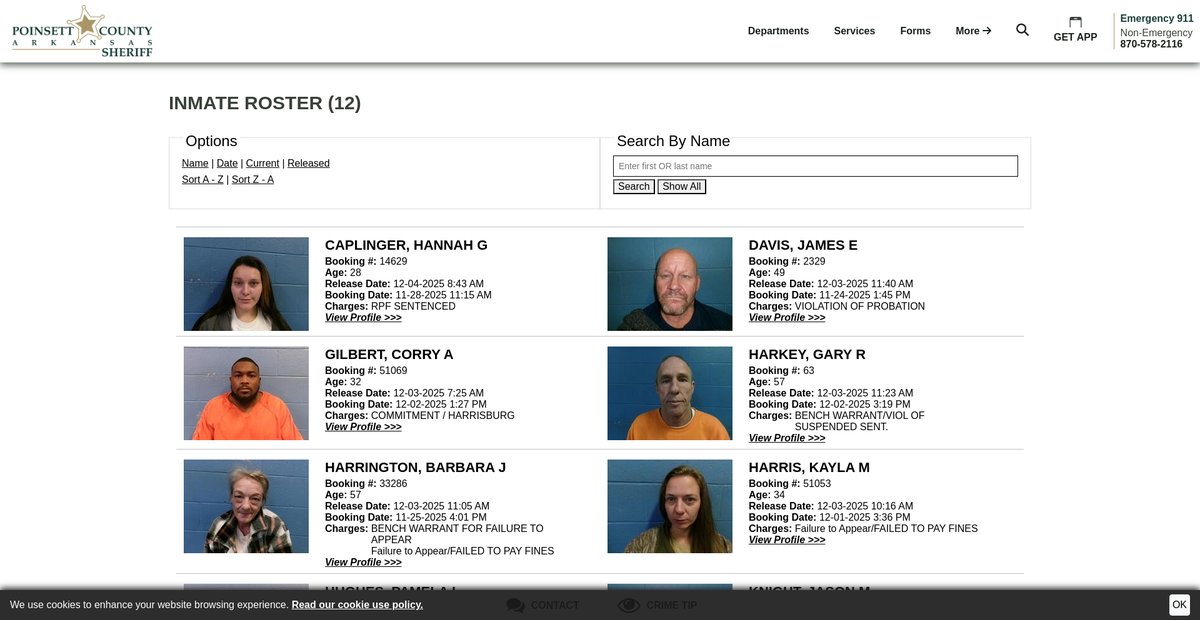 Preview of poinsettsheriffar.gov