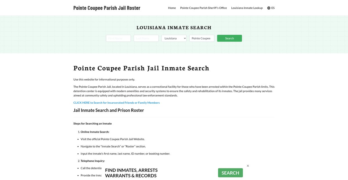 Preview of pointecoupeeparishjail.org