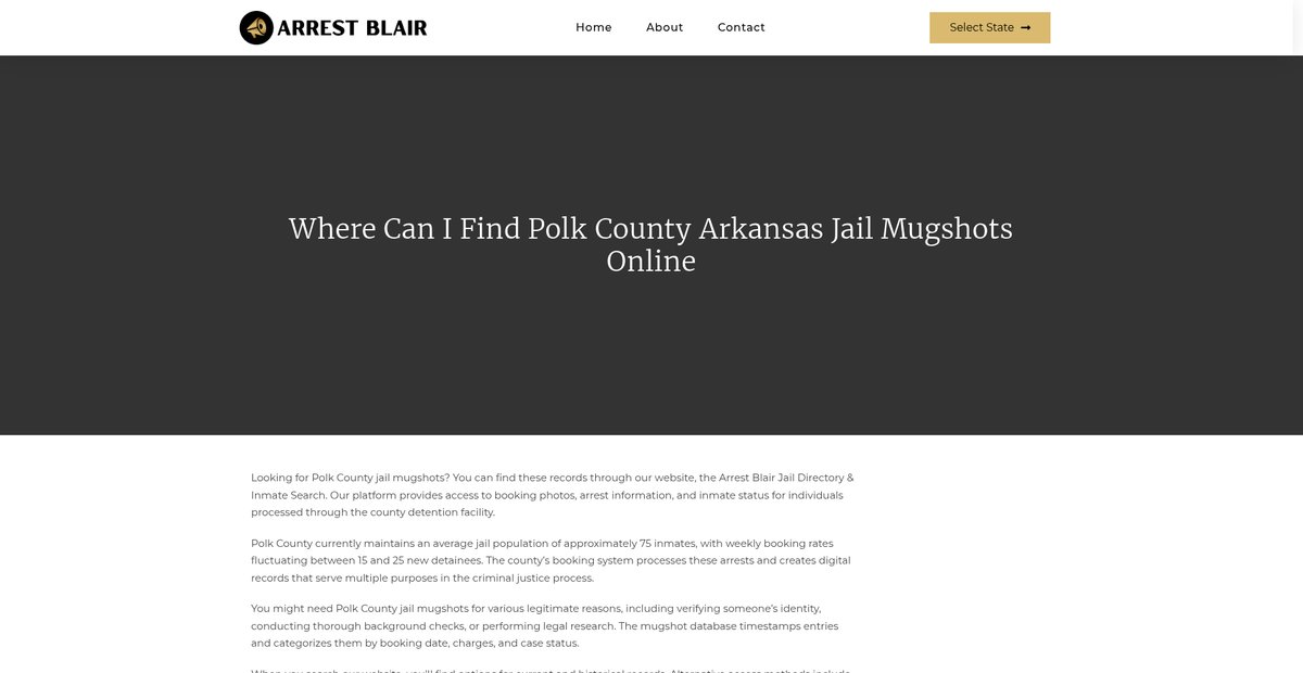 Preview of arrestblair.org