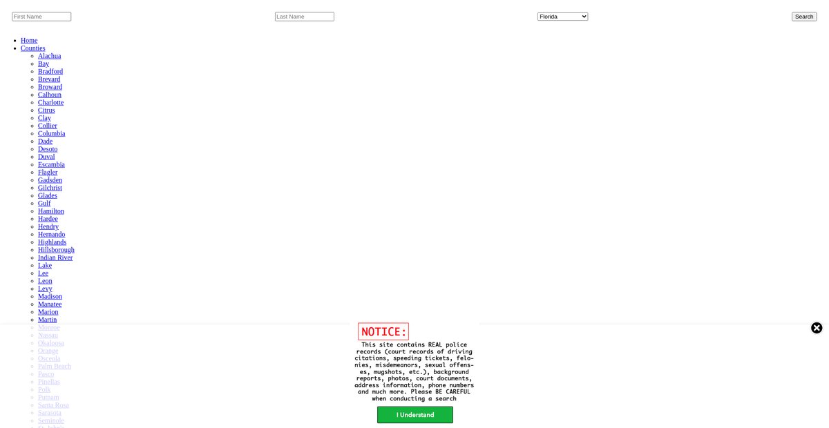 Preview of florida.arrests.org