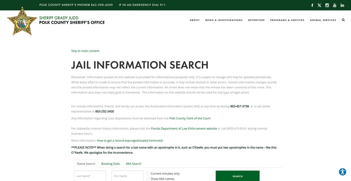 Preview of polksheriff.org