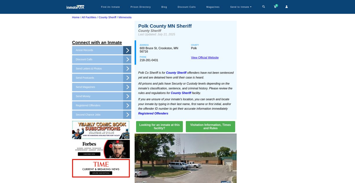 Preview of inmateaid.com