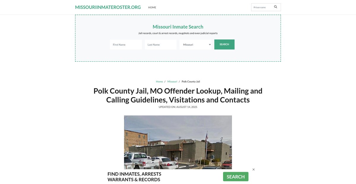 Preview of missouriinmateroster.org