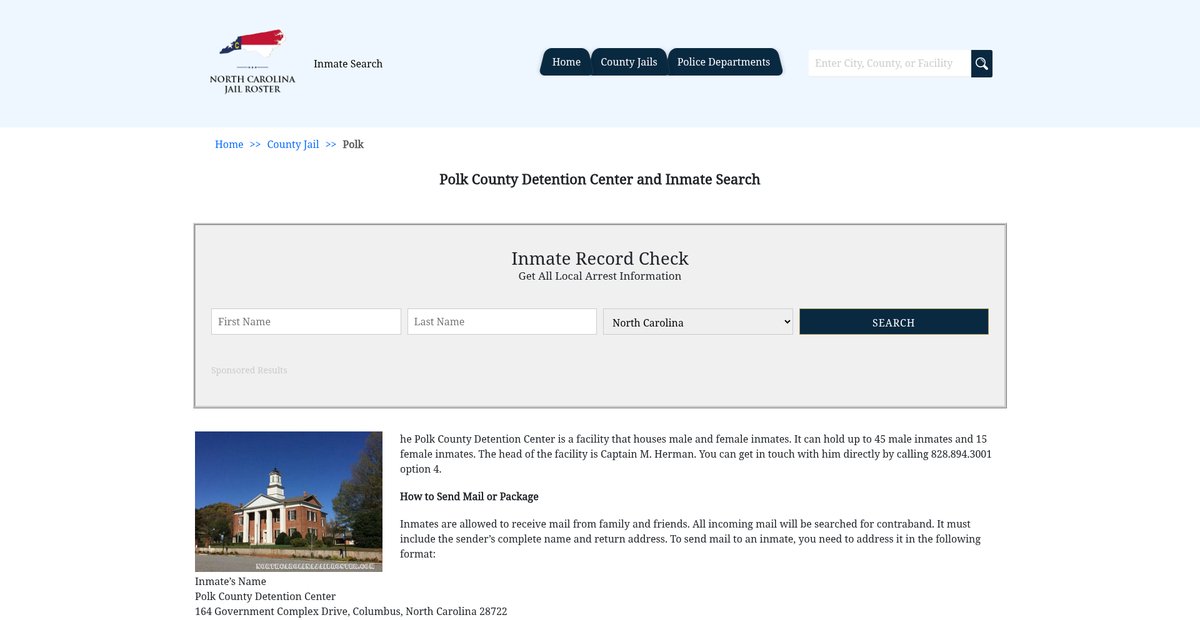 Preview of northcarolinajailroster.com