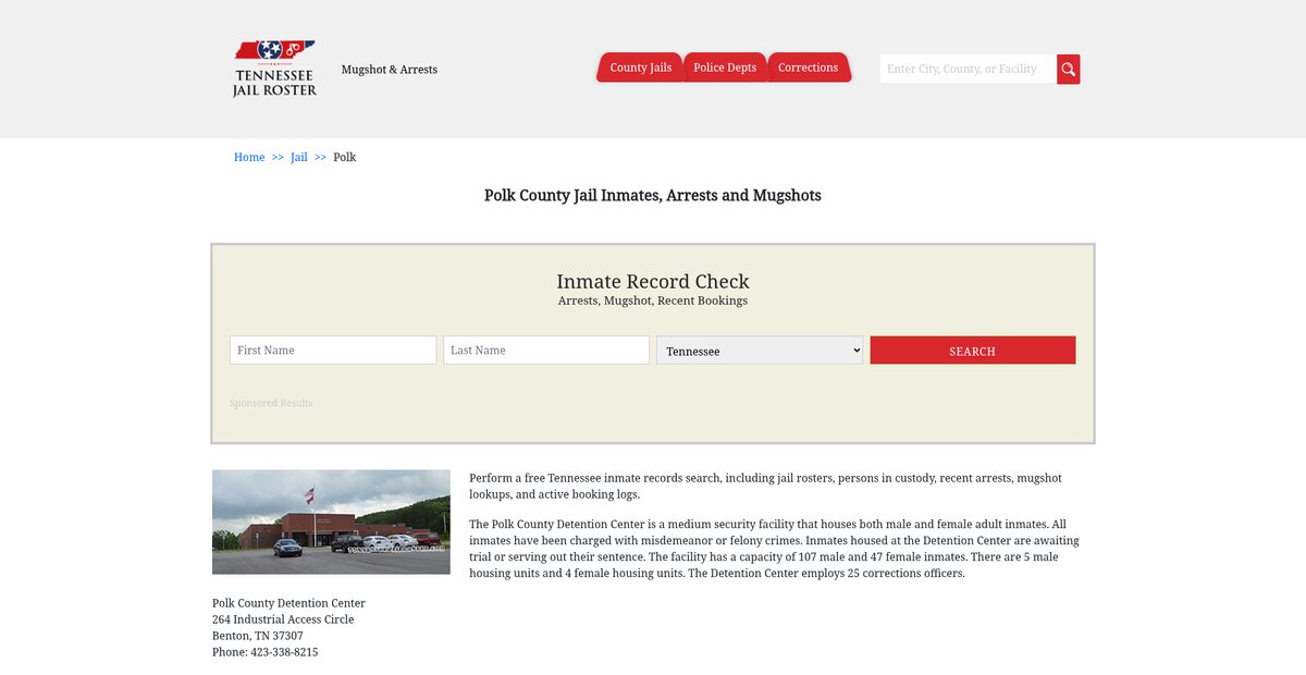 Preview of tennesseejailroster.com