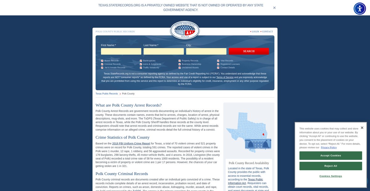 Preview of texas.staterecords.org