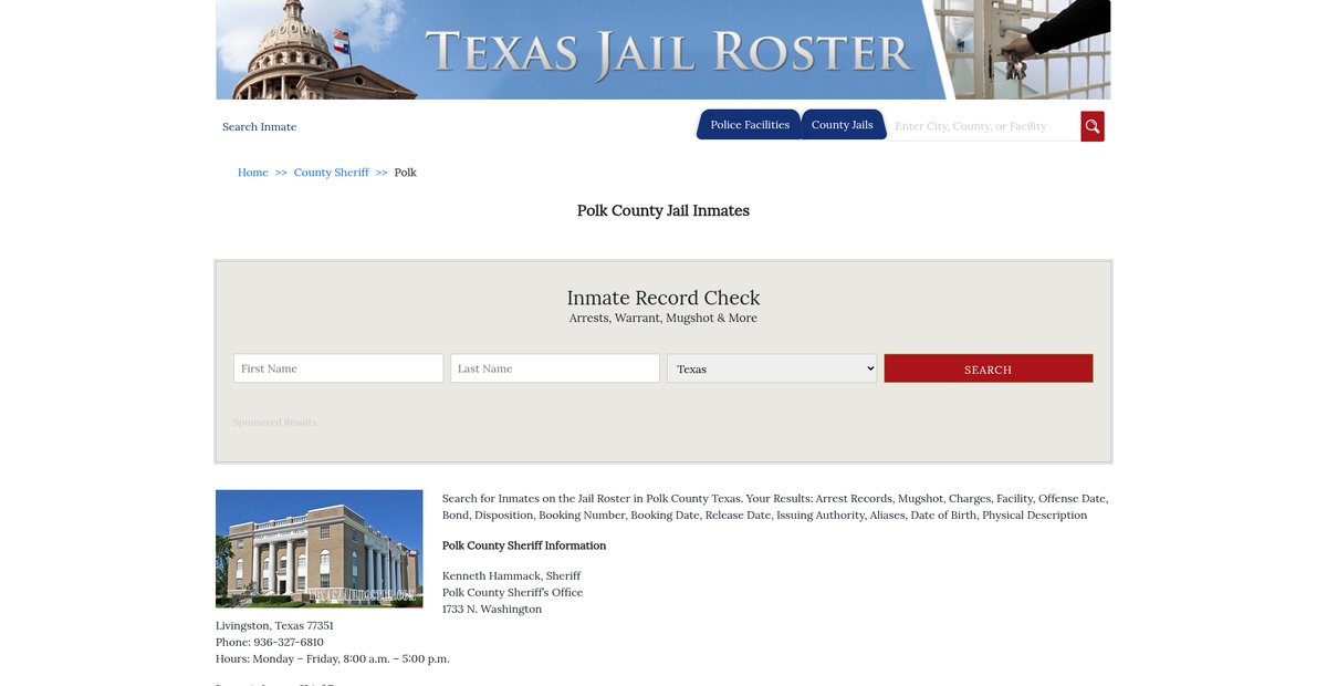 Preview of texasjailroster.com