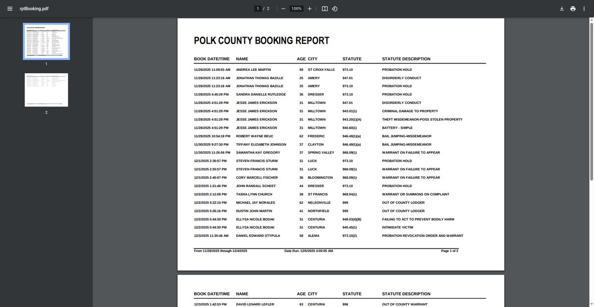 Preview of www3.co.polk.wi.us