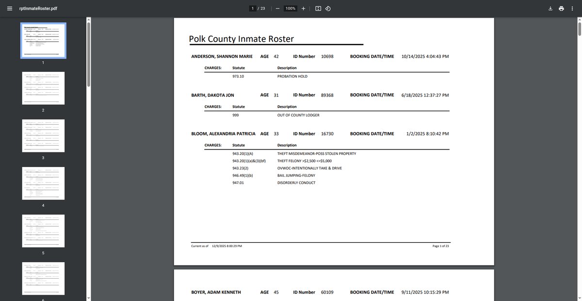 Preview of www3.co.polk.wi.us