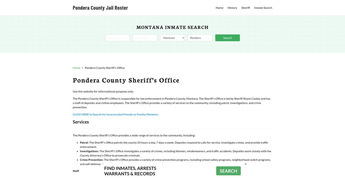 Preview of ponderacountyjail.org