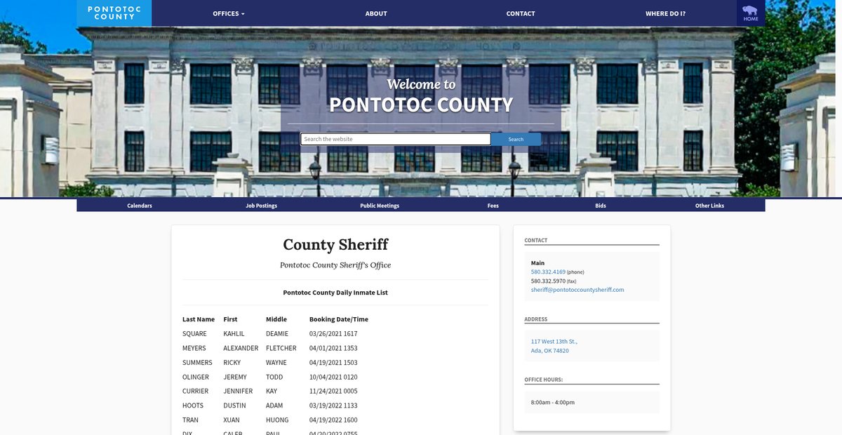 Preview of pontotoc.okcounties.org