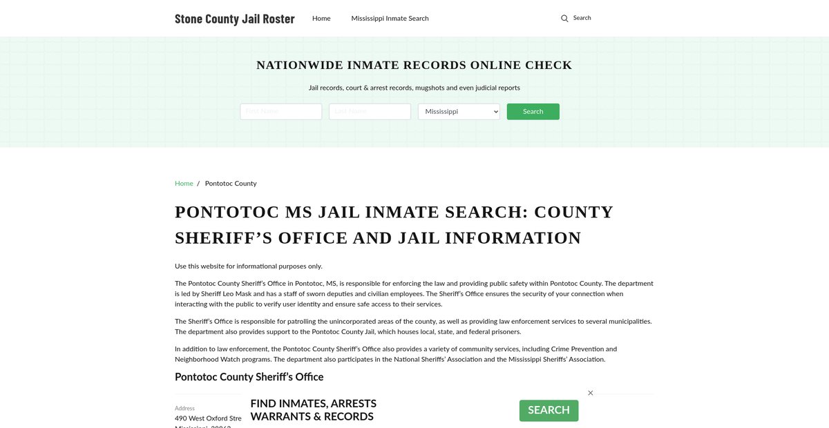 Preview of stonecountygov.com