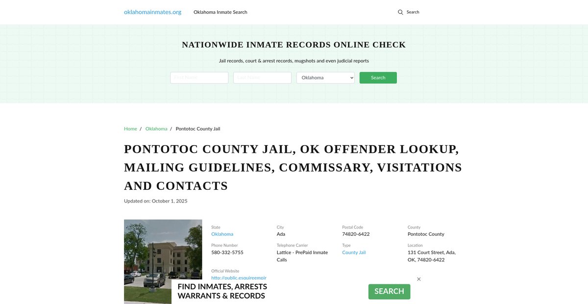 Preview of oklahomainmates.org