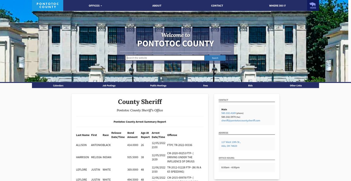 Preview of pontotoc.okcounties.org