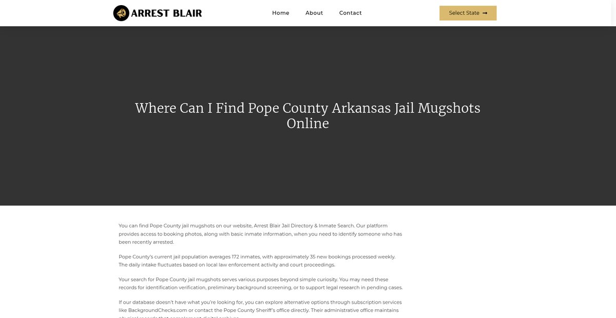 Preview of arrestblair.org