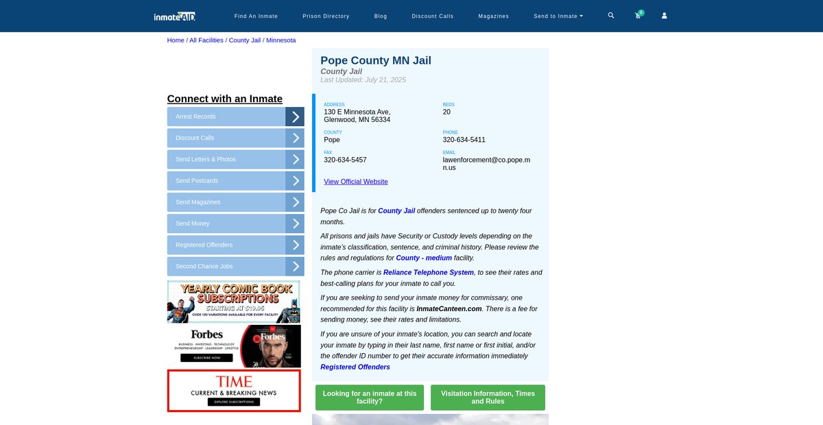 Preview of inmateaid.com