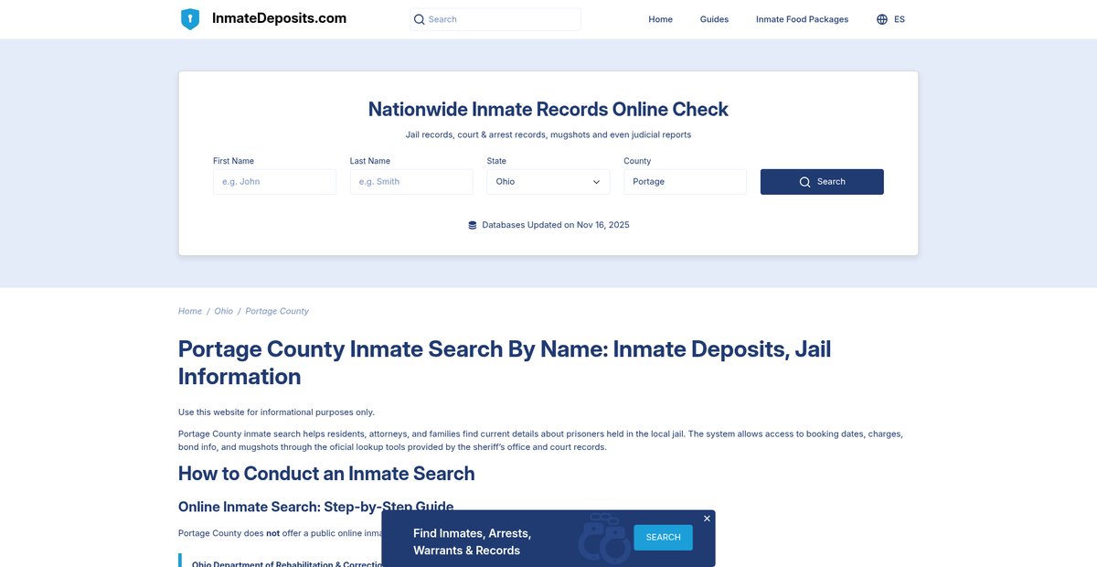 Preview of inmatedeposits.com