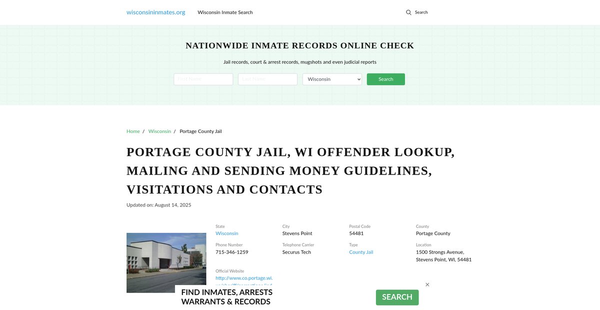 Preview of wisconsininmates.org