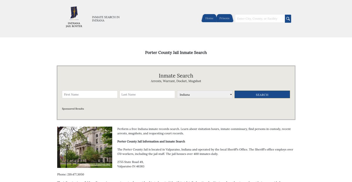 Preview of indianajailroster.com
