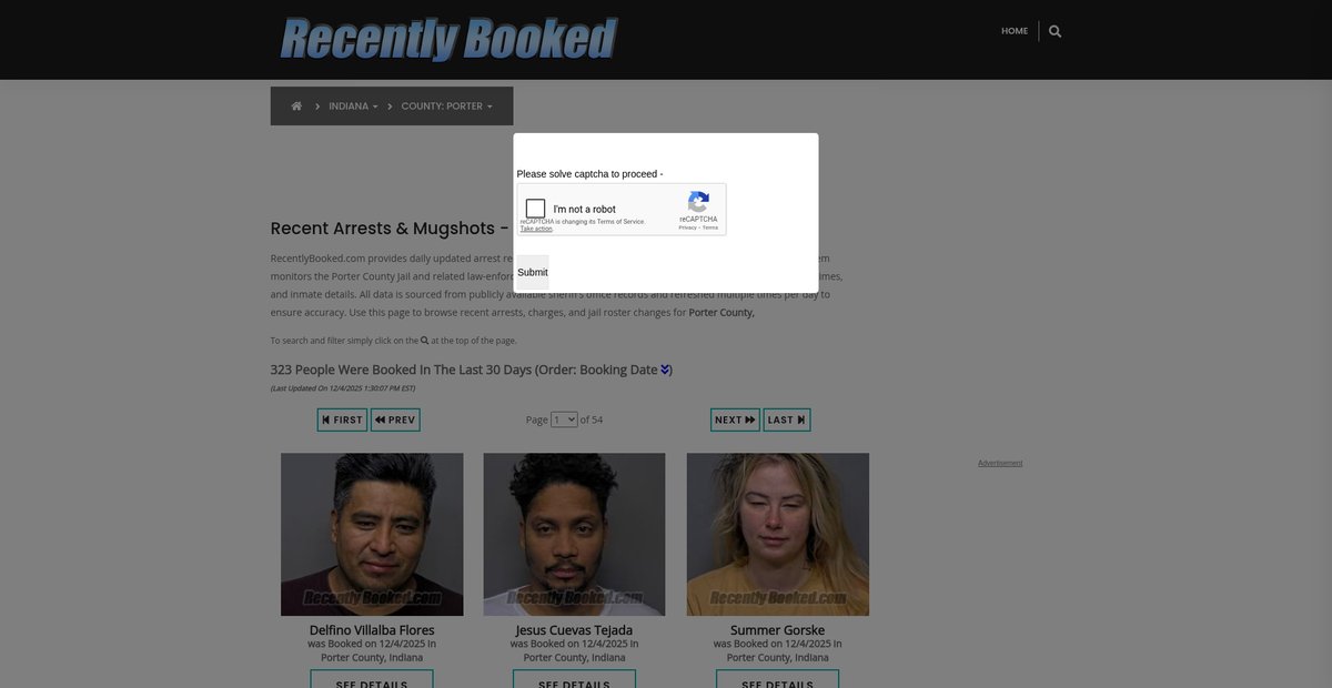 Preview of recentlybooked.com