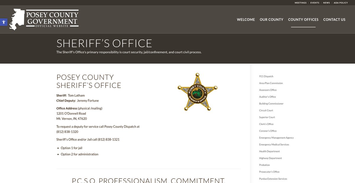 Preview of poseycountyin.gov