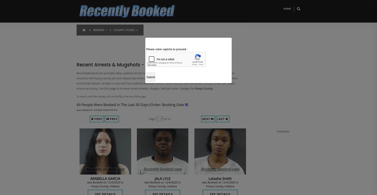 Preview of recentlybooked.com