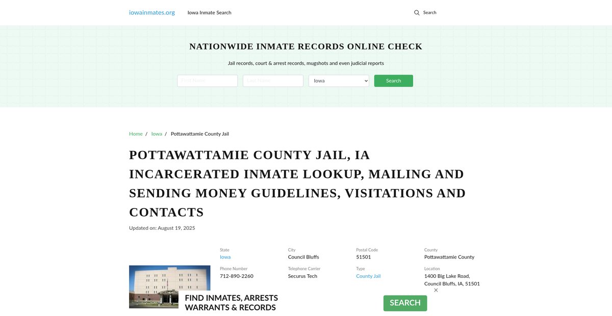 Preview of iowainmates.org