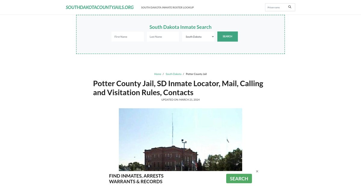 Preview of southdakotacountyjails.org