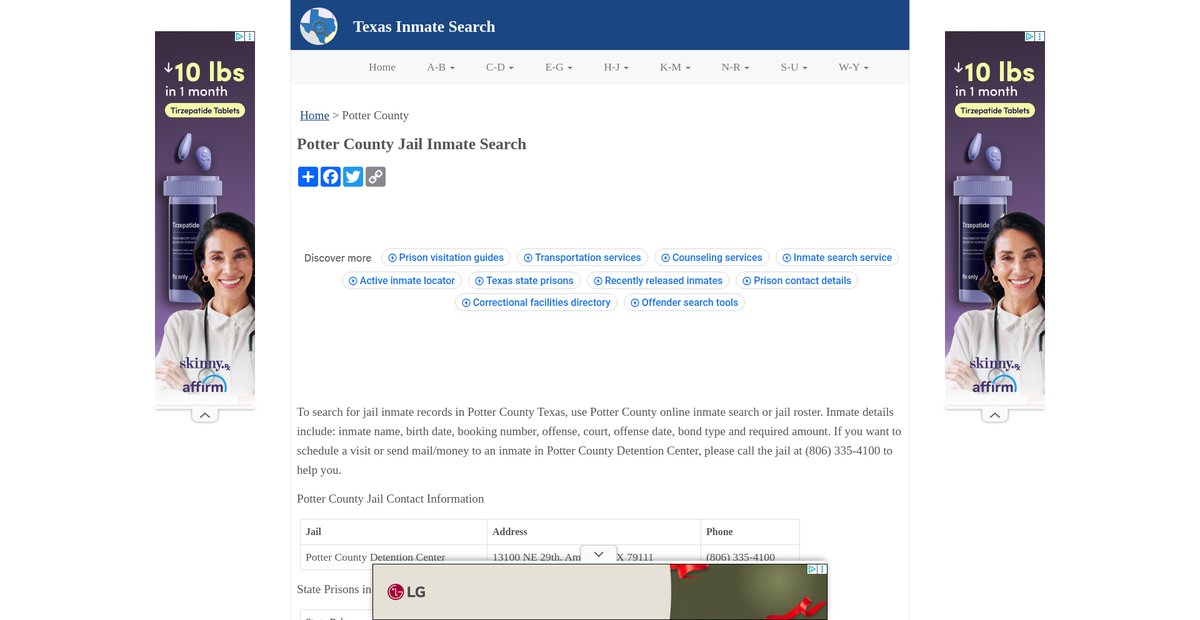 Preview of inmatesearchtx.org