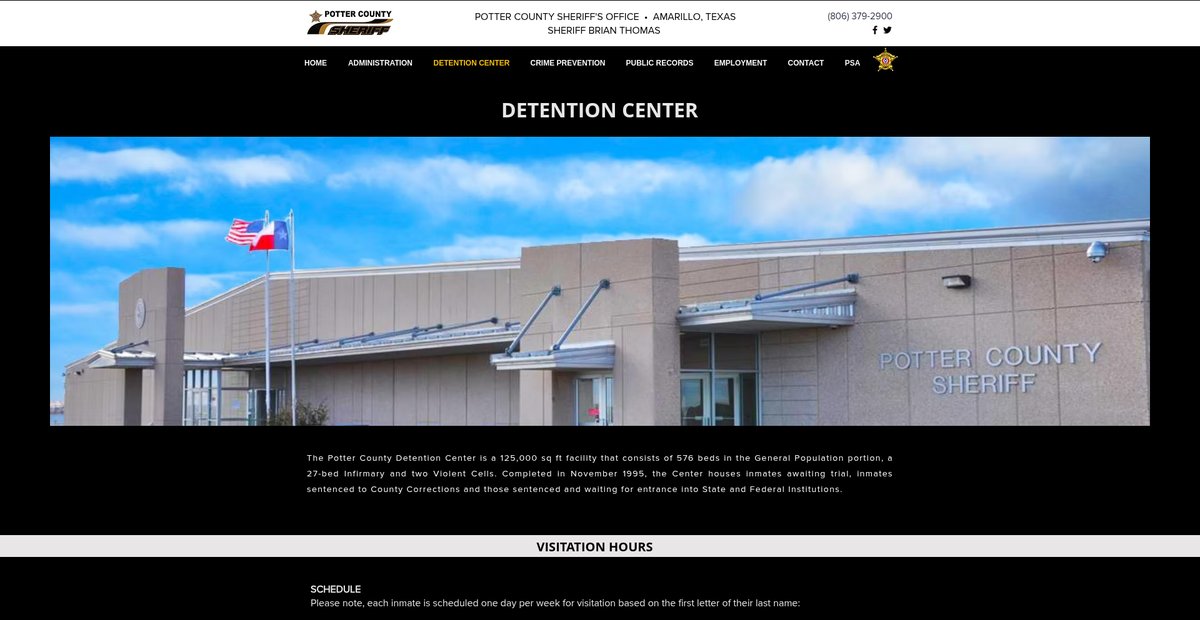 Preview of pottercountysheriff.org