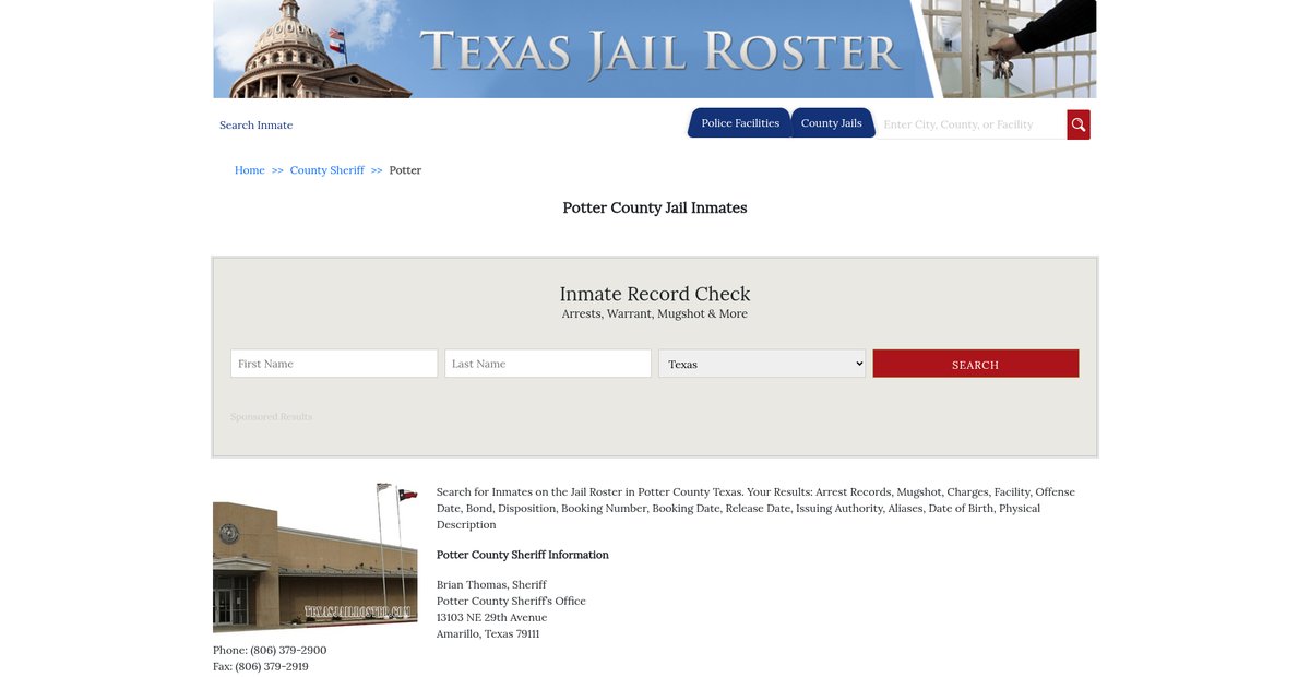 Preview of texasjailroster.com