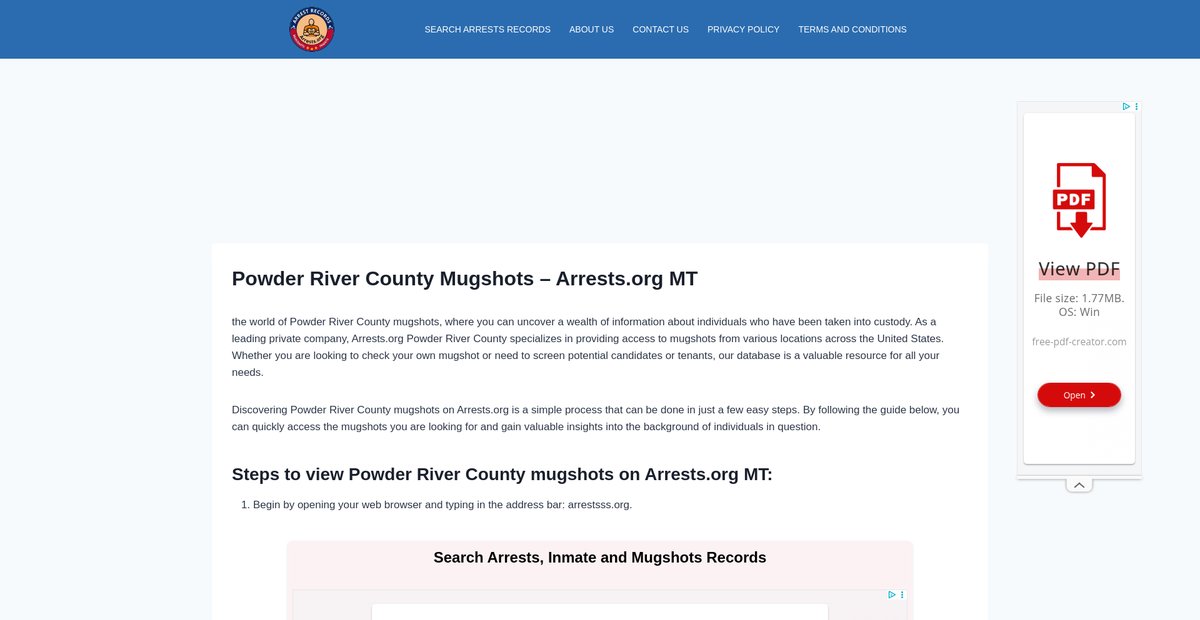 Preview of powder-river-mugshots.arrests-org.com