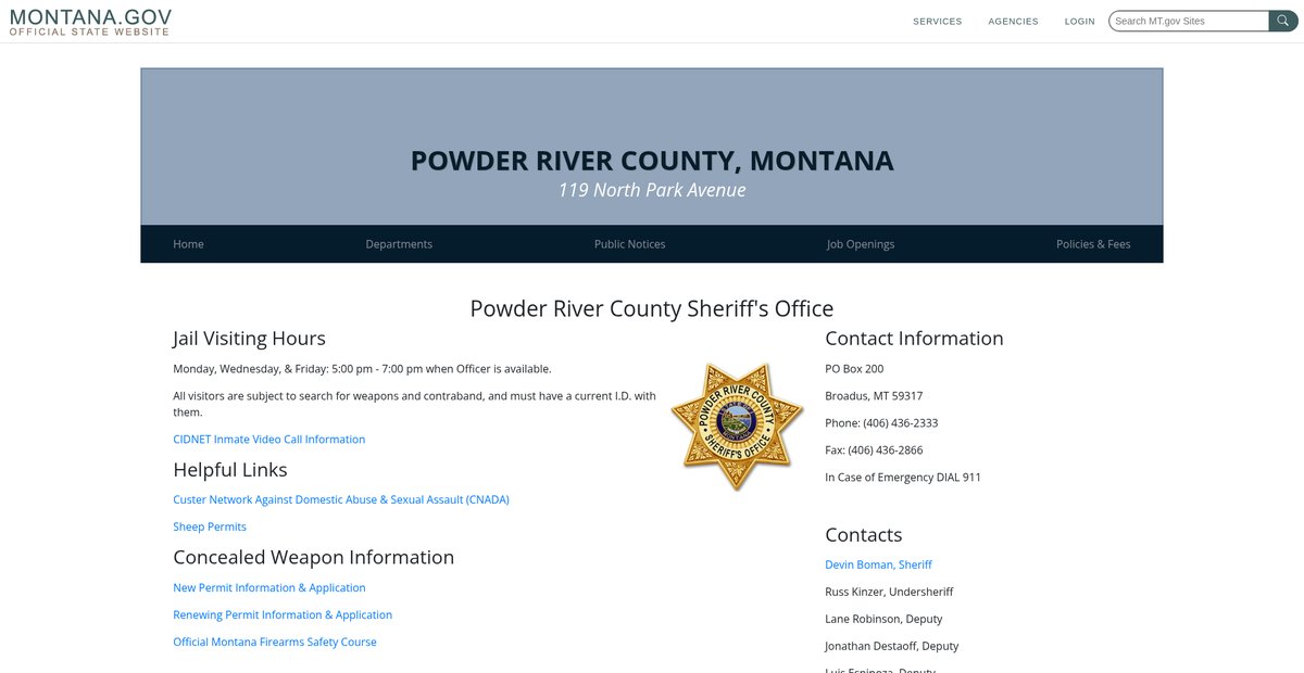 Preview of prco.mt.gov