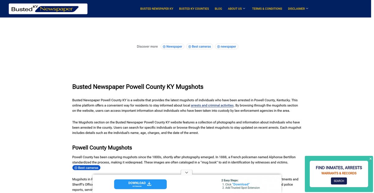 Preview of bustednewspaper-ky.com