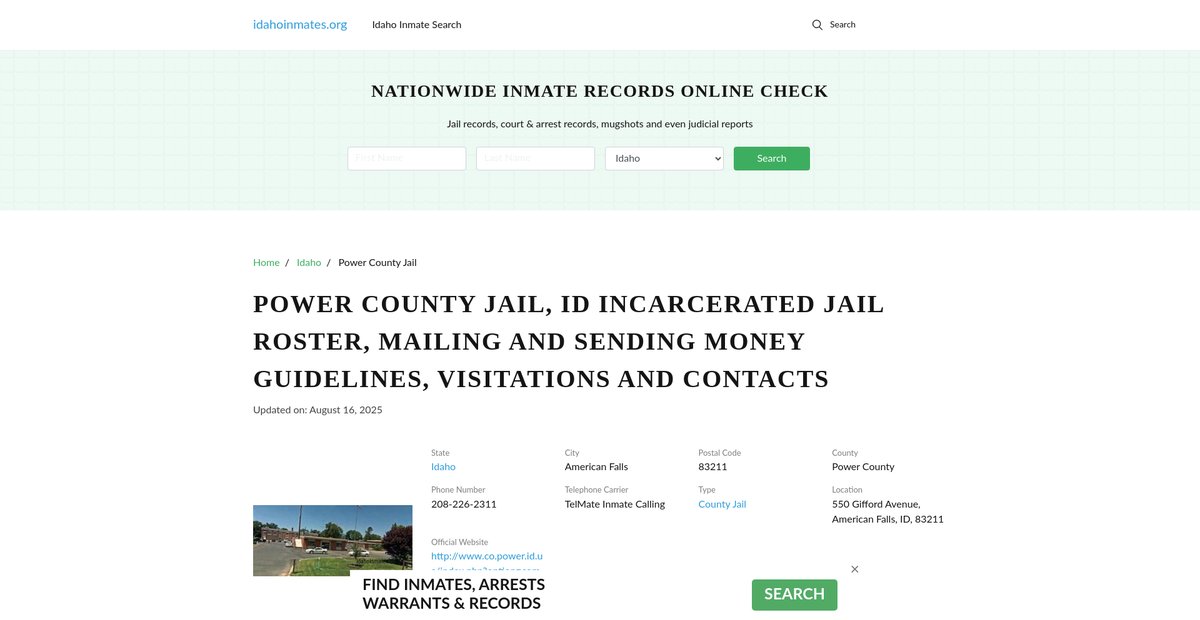 Preview of idahoinmates.org