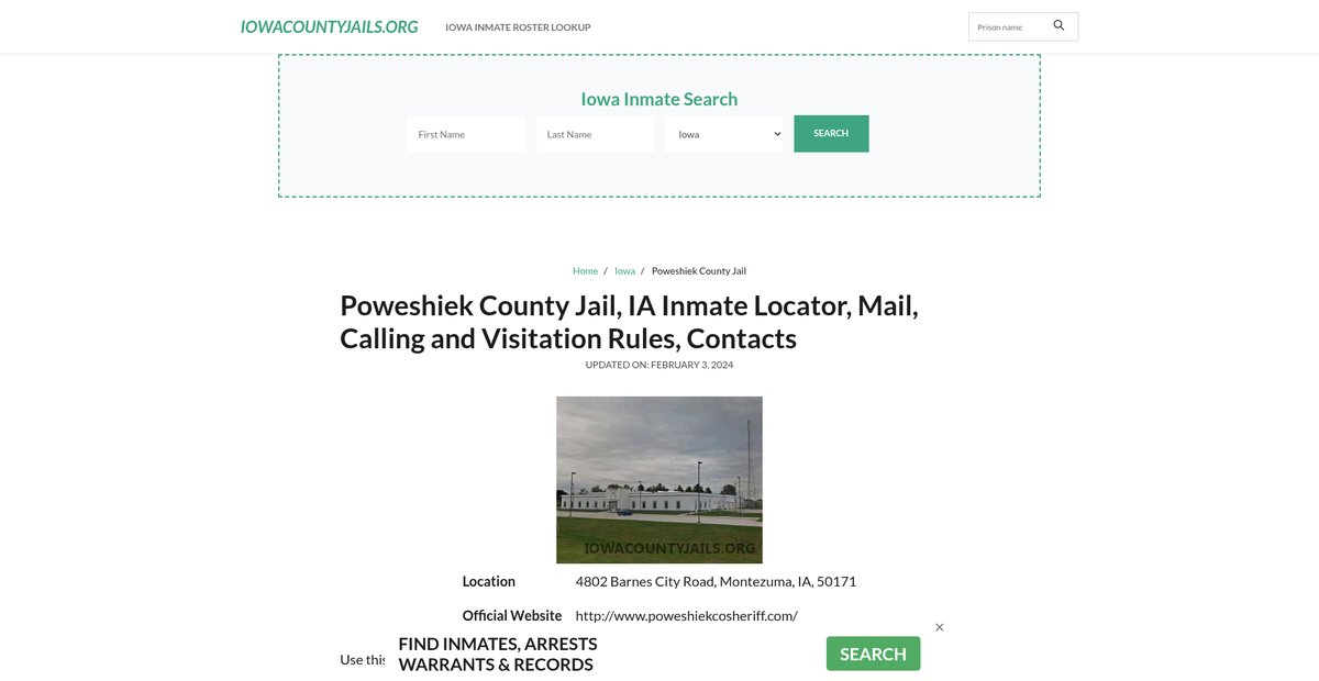 Preview of iowacountyjails.org