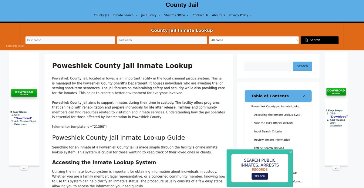 Preview of poweshiek.countyjail.org