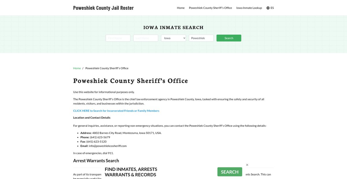 Preview of poweshiekcountyjail.org