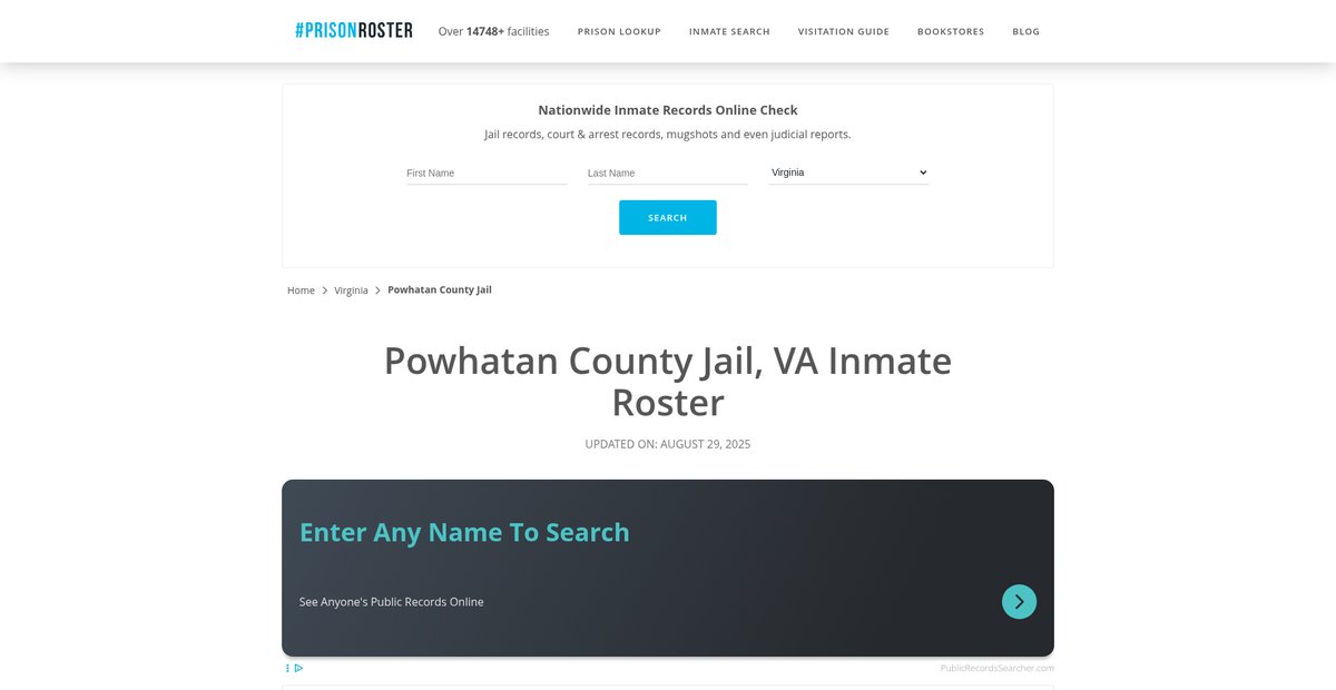 Preview of prisonroster.com