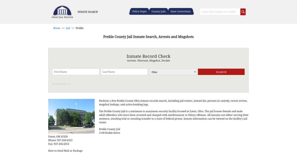 Preview of ohiojailroster.com