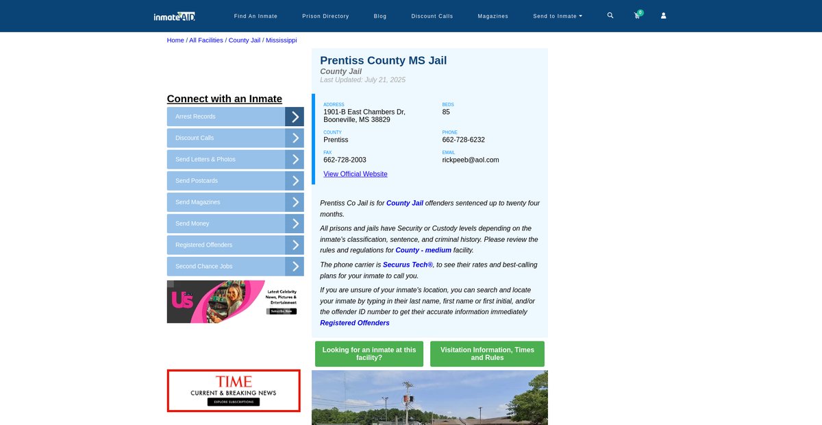 Preview of inmateaid.com