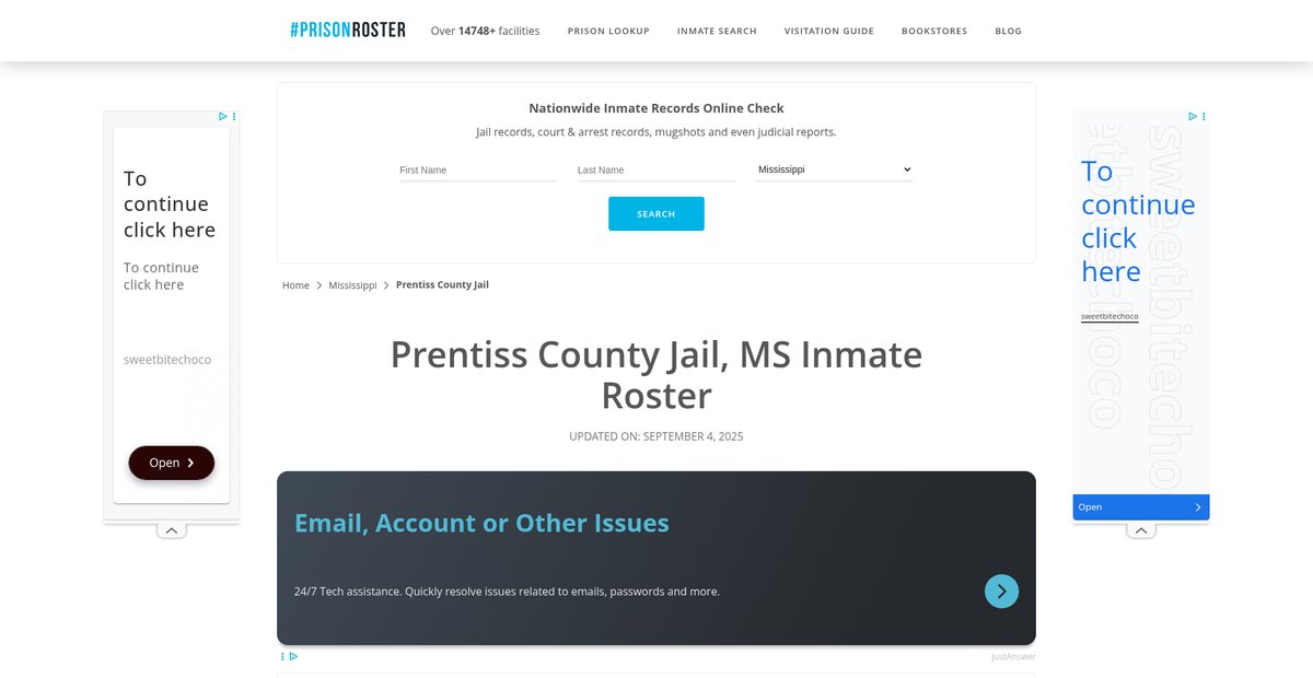 Preview of prisonroster.com