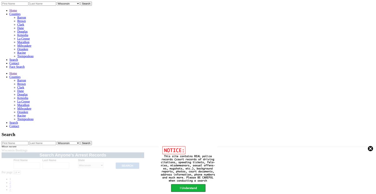 Preview of wisconsin.arrests.org